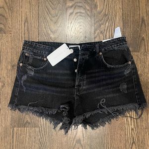 Zara dark denim shorts NWT